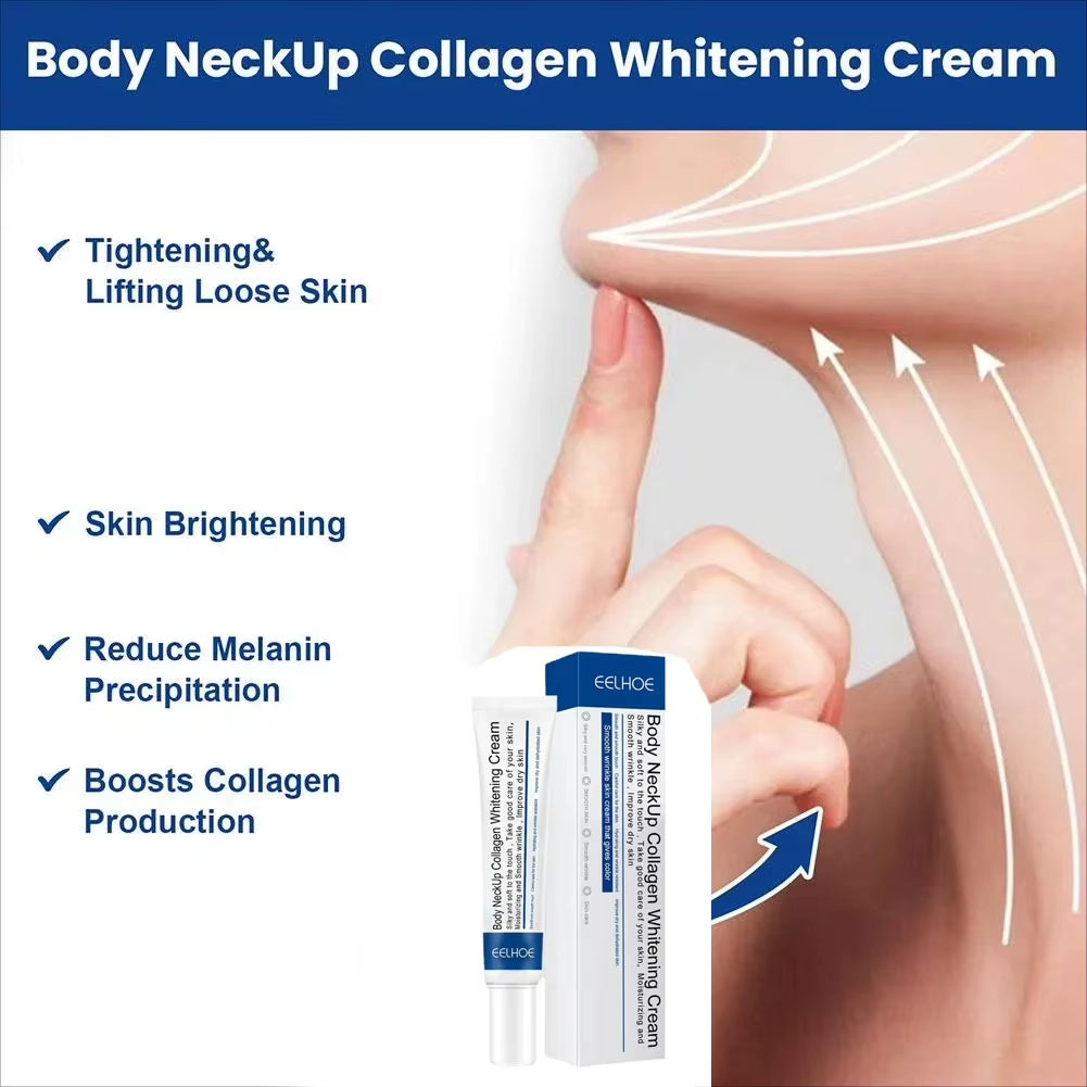 Hydrolyzed Collagen Neck Cream Face Lifting Firming Lightening Smoothing Care Lotion Moisturizer Neck Rejuvenation Cream