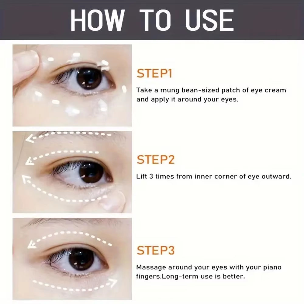Bee Venom Eyes Cream Stick Dark Circles Remove Eye Bags under Eye Hyaluronic Acid Moisturizing Serum against Puffiness Eye Care