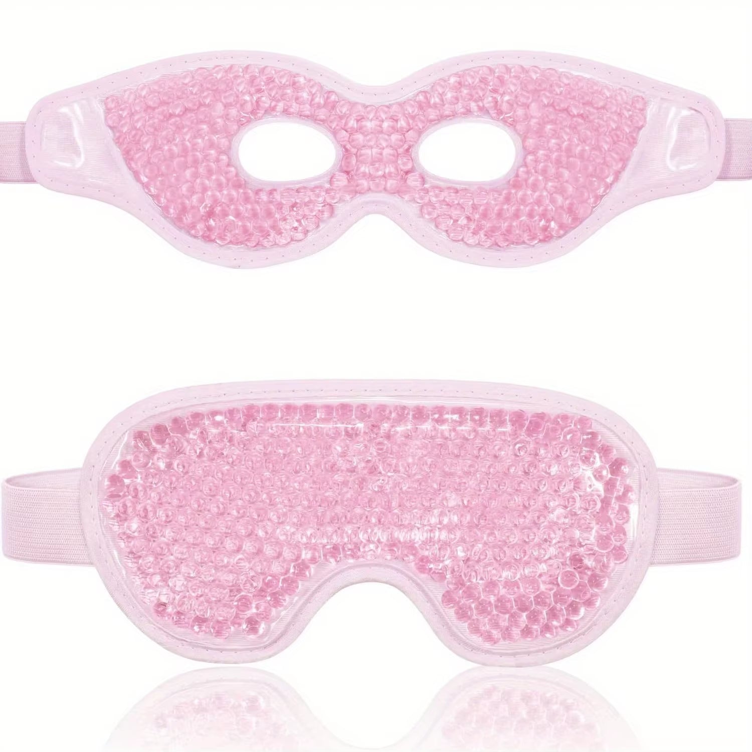 2Pcs/Set Gel Eye Mask Cooling Eye Mask for Dry Eyes Care Hot & Cold Eye Ice Pack Reusable Gel Sleep Mask Cold Eye Compress Mask