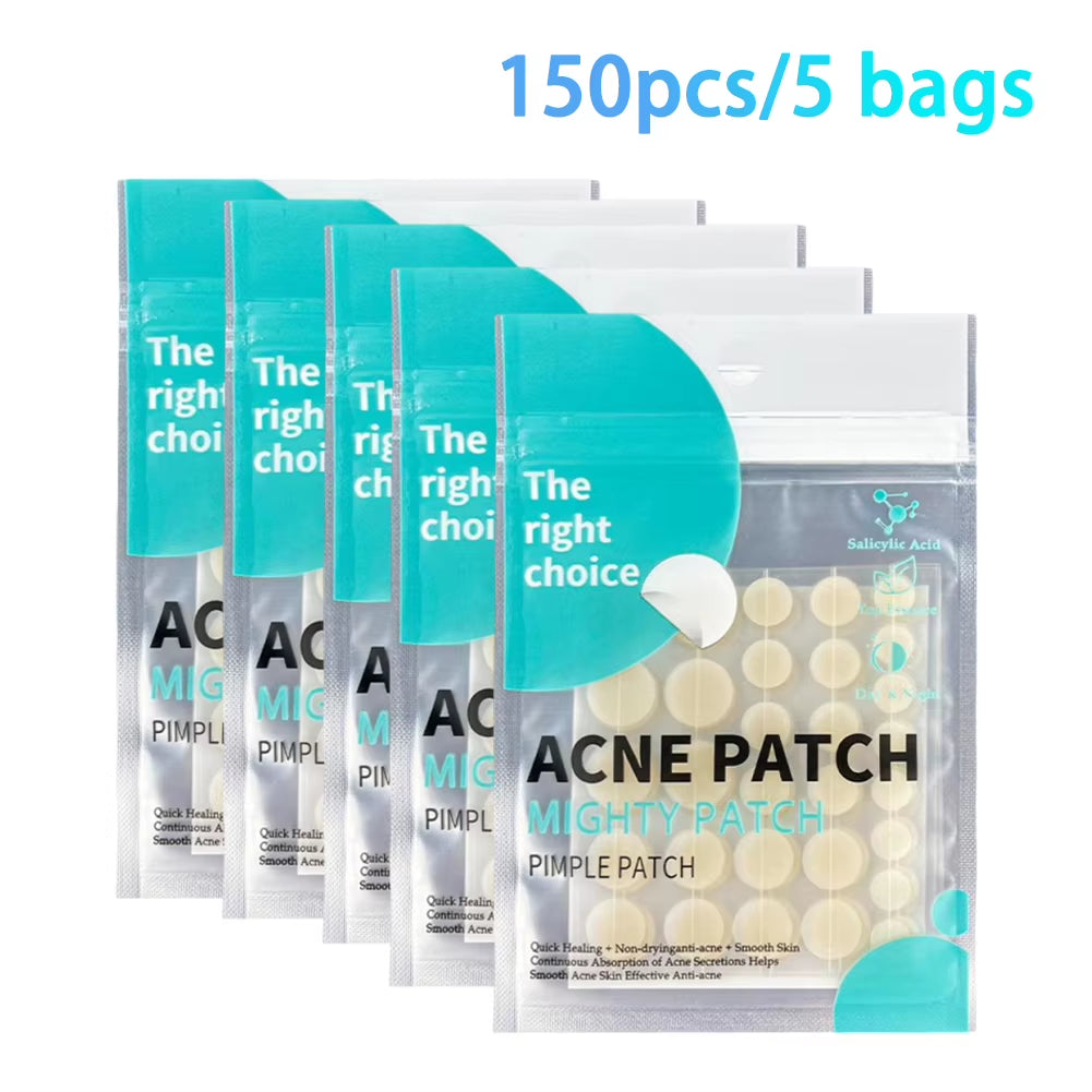 30/150Pcs Acne Pimple Patches Invisible Hydrocolloid Essential Oil Acne Treatment Salicylic Acid Tea Tree Essential Oil for Acne
