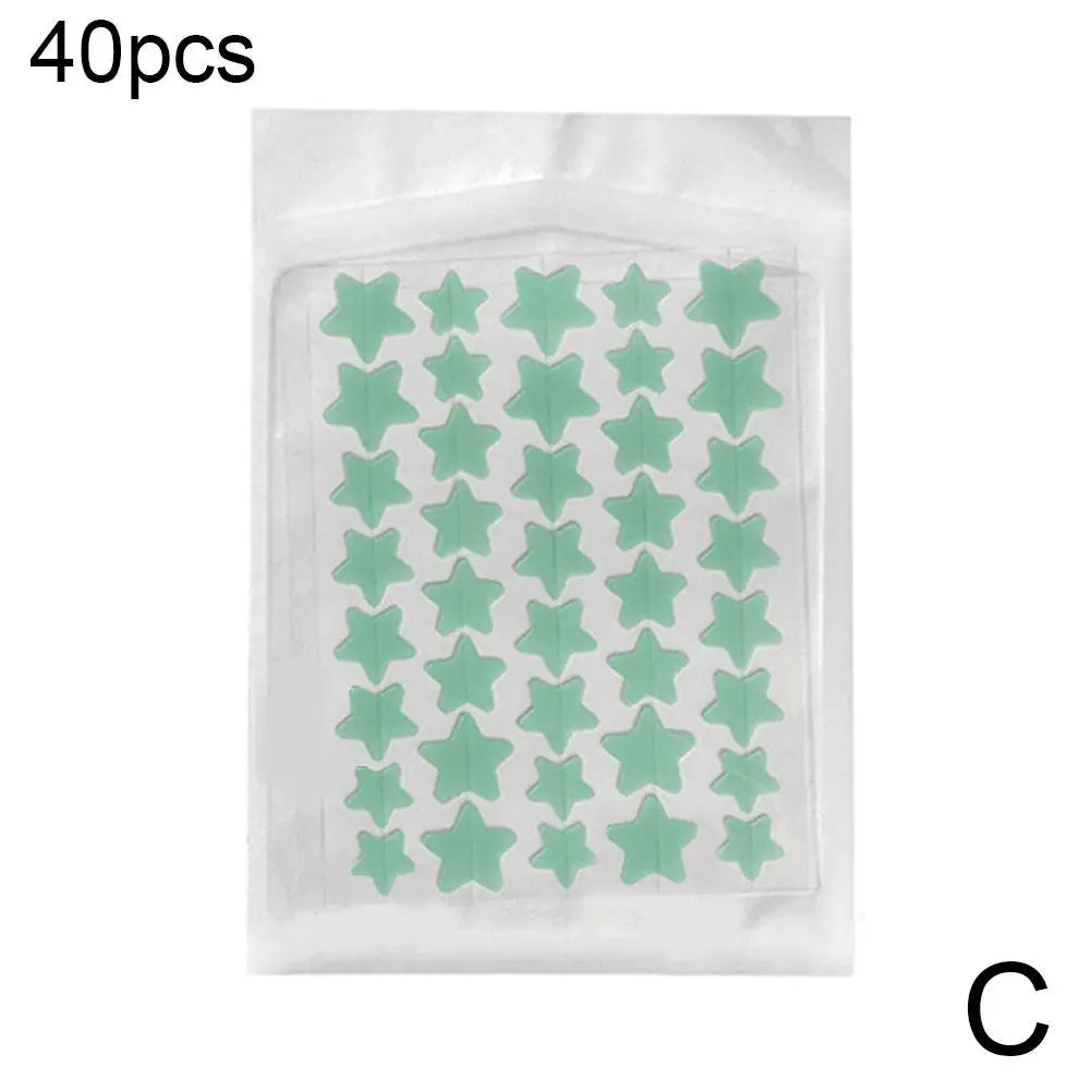 35/40Pcs Colorful Cute Star Heart Shaped Acne Treatment Sticker Invisible Acne Cover Pimple Patch Skin Care