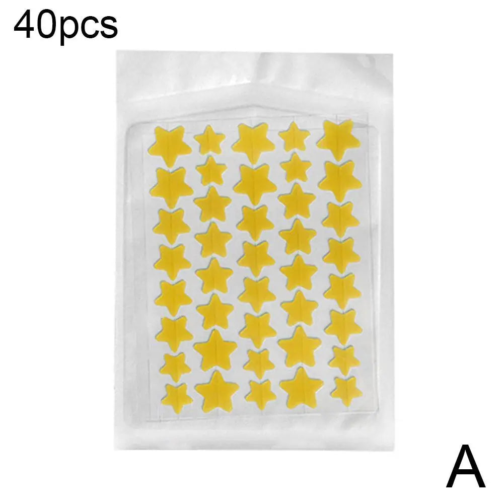 35/40Pcs Colorful Cute Star Heart Shaped Acne Treatment Sticker Invisible Acne Cover Pimple Patch Skin Care