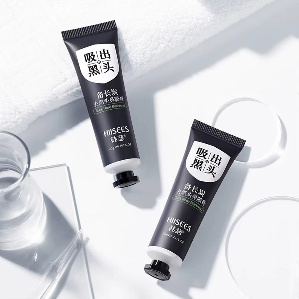 Deep Cleansing Black Mask Bamboo Charcoal Blackhead Remover Face Mask Skin Care 60G/20G/2G Peal-Off Nose Mask Skin Care