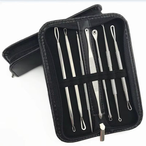 7Pcs Acne Blackhead Remover Needles to Remove Blackheads Black Spot Extractor Stainless Steel Pimple Removal Skin Care Tools