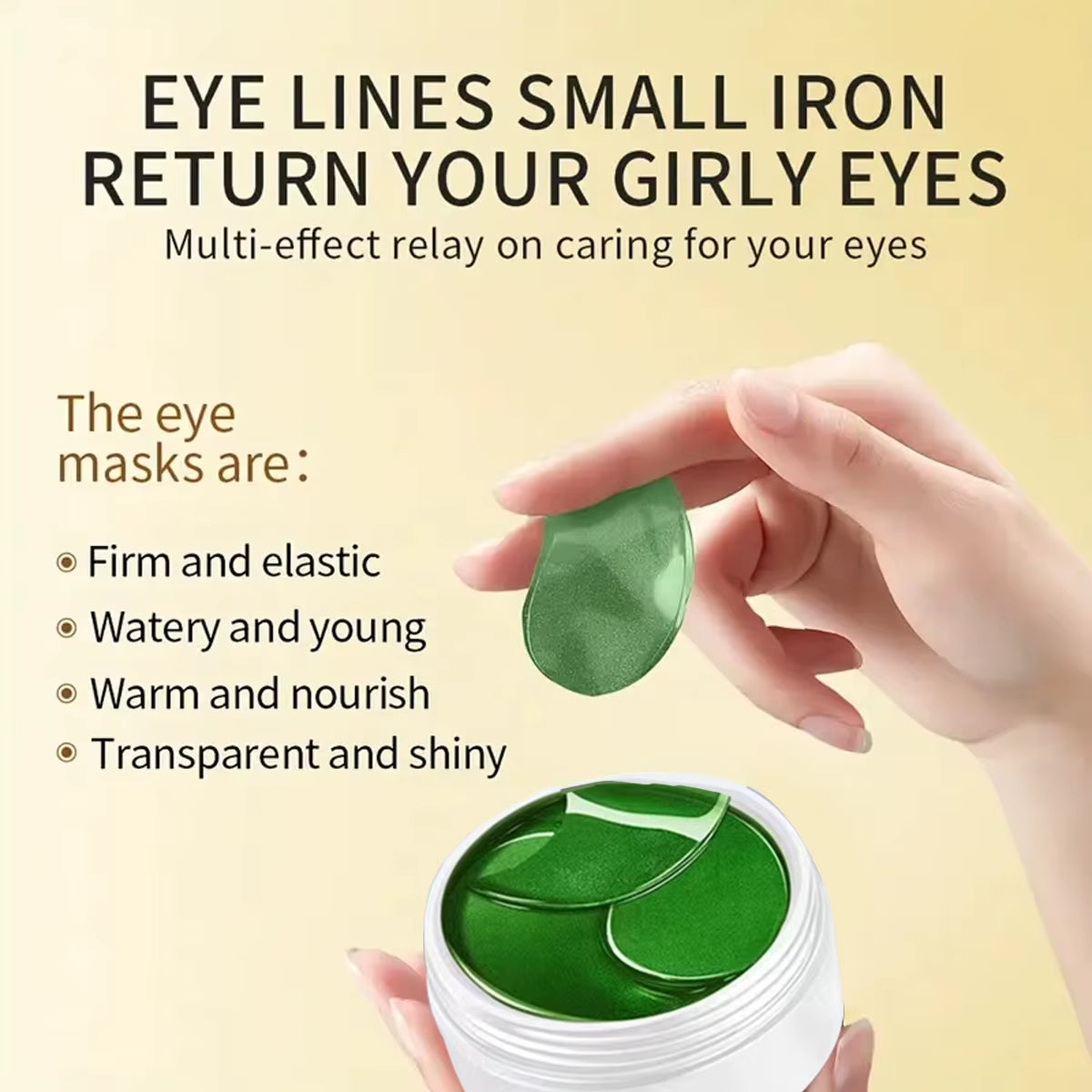 60Pcs Aloe Vera Collagen Eye Mask Anti-Dark Circles, Remove Eye Bags, Moisturizing and Firming Eye Patches, Eye Care Products