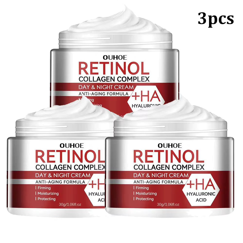 1/2/3Pcs Retinol Cream for Face & under Eye, Retinol Collagen Facial Moisturizer Fight Aging Brightening Hydrating Night Cream