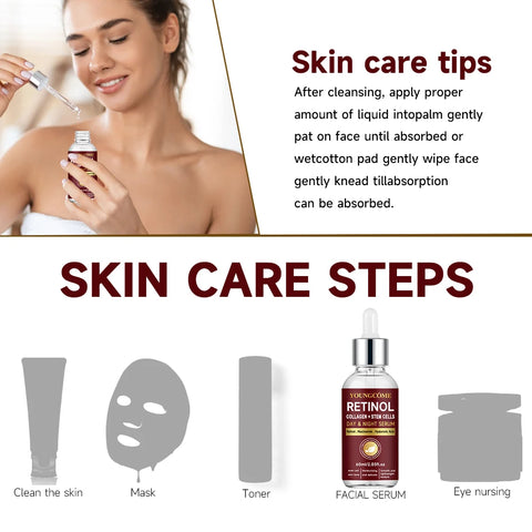 Retinol Day & Night Serum Face Serum Liquid Serum for Face Hyaluronic Acid Moisturizing Nourishing Skin Care Product Korea 2025