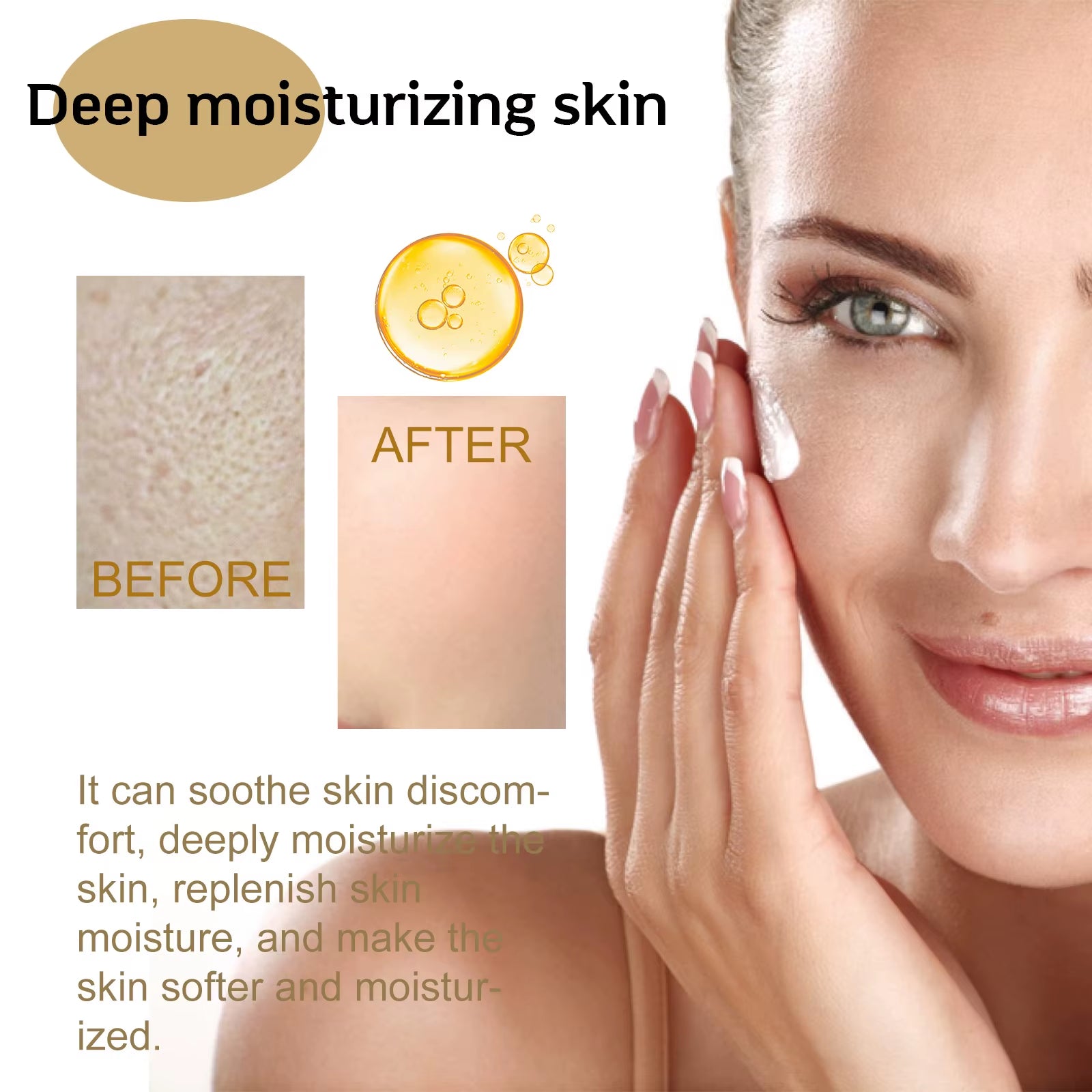 Centella Serum Nourish Improvement Dry Skin Smoothing Tightening Brightening Moisturizing Hyaluronic Acid Face Essence Skin Care