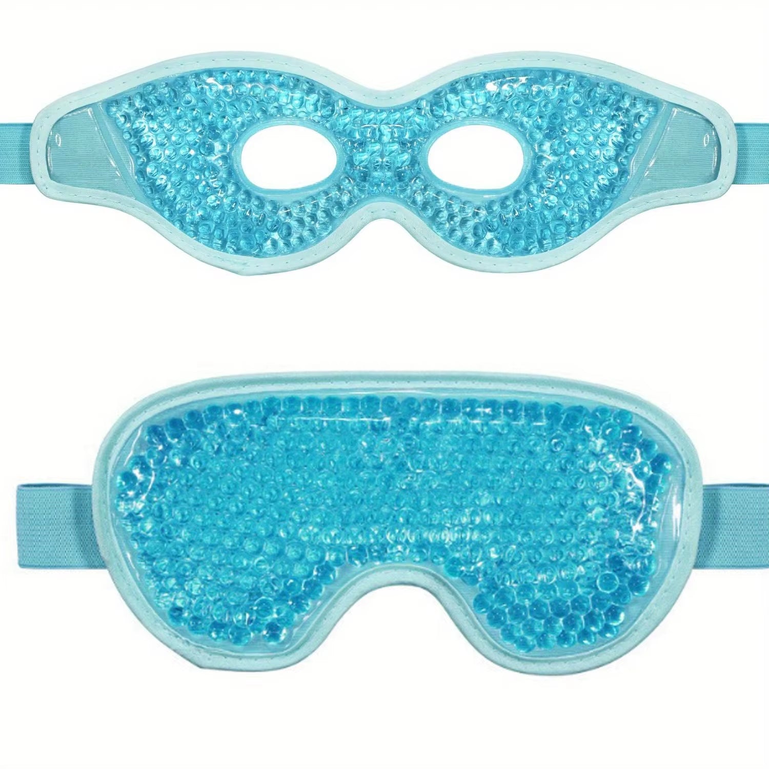 2Pcs/Set Gel Eye Mask Cooling Eye Mask for Dry Eyes Care Hot & Cold Eye Ice Pack Reusable Gel Sleep Mask Cold Eye Compress Mask