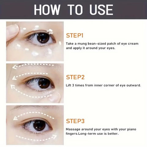 Bee Venom Eyes Cream Stick Dark Circles Remove Eye Bags under Eye Hyaluronic Acid Moisturizing Serum against Puffiness Eye Care