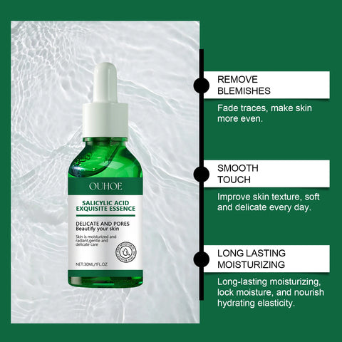 Salicylic Acid Facial Serum Deep Nourishing Cleaning Pores Essence Hyaluronic Acid Moisturizing Facial Serum Skincare Products