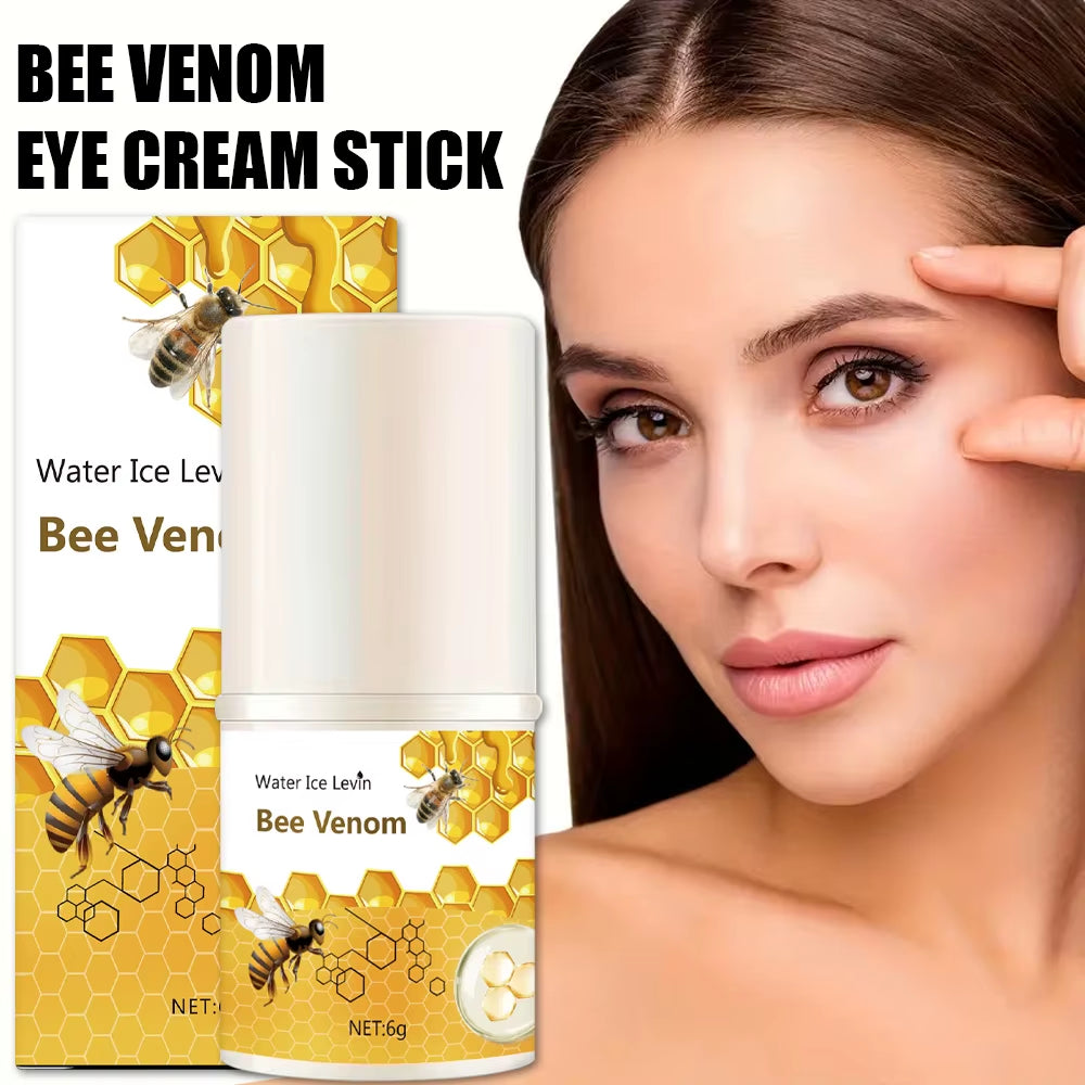 Bee Venom Eyes Cream Stick Dark Circles Remove Eye Bags under Eye Hyaluronic Acid Moisturizing Serum against Puffiness Eye Care