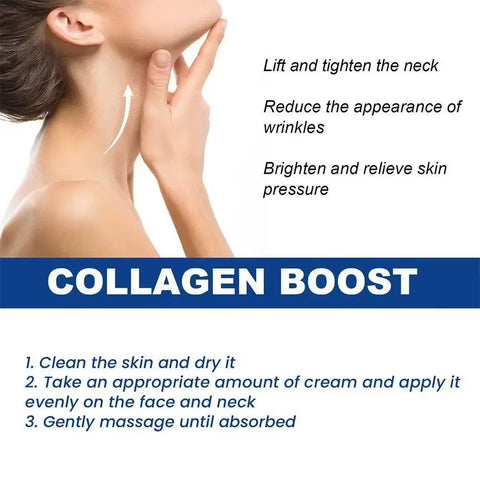 Hydrolyzed Collagen Neck Cream Face Lifting Firming Lightening Smoothing Care Lotion Moisturizer Neck Rejuvenation Cream