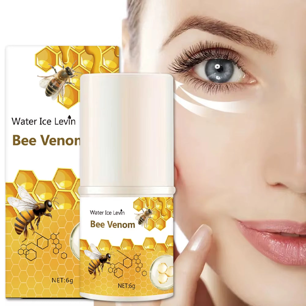 Bee Venom Eyes Cream Stick Dark Circles Remove Eye Bags under Eye Hyaluronic Acid Moisturizing Serum against Puffiness Eye Care