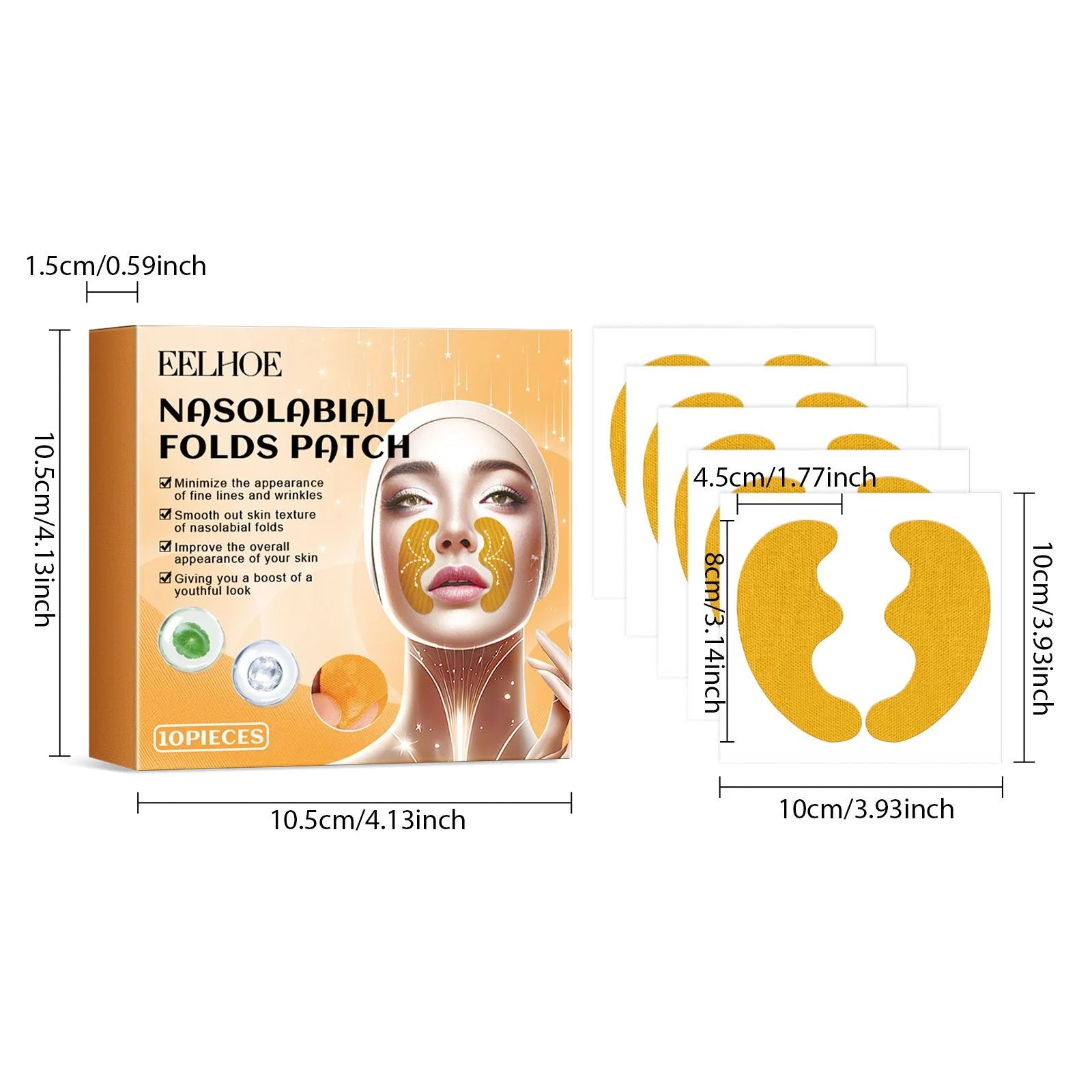 EELHOE Forehead Wrinkle Patch Lift and Smooth Forehead Wrinkles Facial Skin Forehead Patch