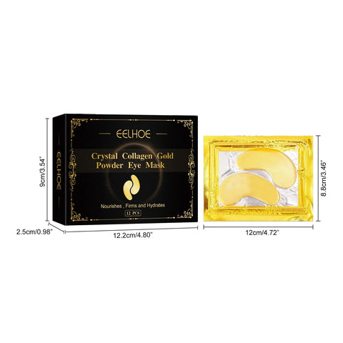 EELHOE Collagen Gold Eye Mask Firming Eye Patches for Dark Circles and Puffy Eyes