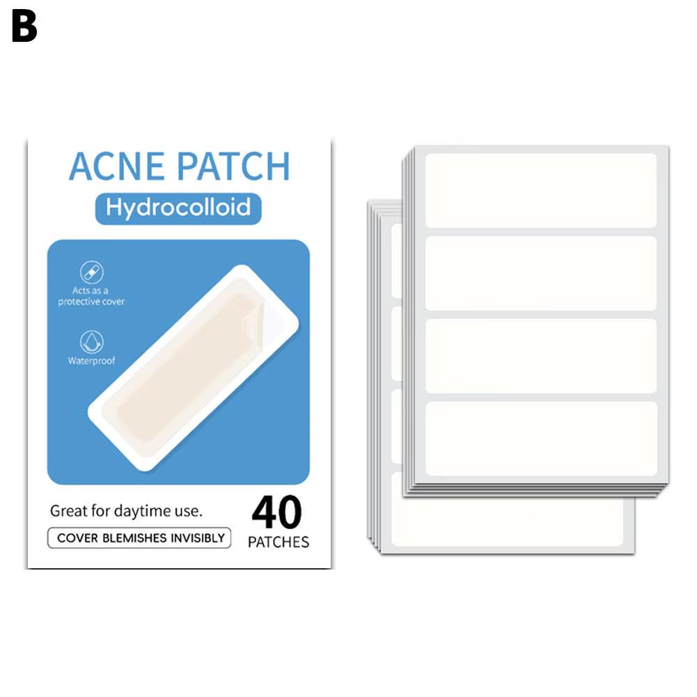 Mixed Sizes Hydrocolloid Pimple Patches Large Hydrocolloid Pimple Patches Invisible Acne Circle Stickers for Zits, Spots, Pimple