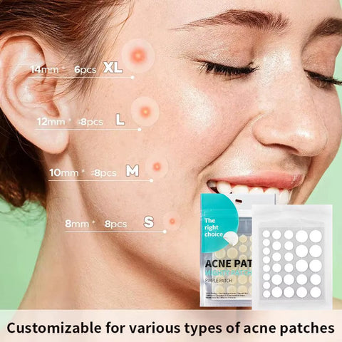 30/150Pcs Acne Pimple Patches Invisible Hydrocolloid Essential Oil Acne Treatment Salicylic Acid Tea Tree Essential Oil for Acne