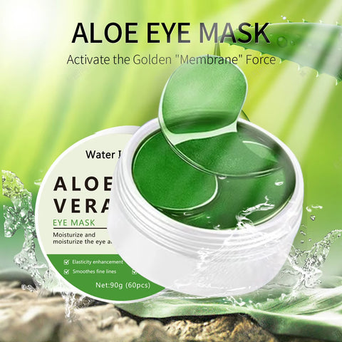 60Pcs Aloe Vera Collagen Eye Mask Anti-Dark Circles, Remove Eye Bags, Moisturizing and Firming Eye Patches, Eye Care Products