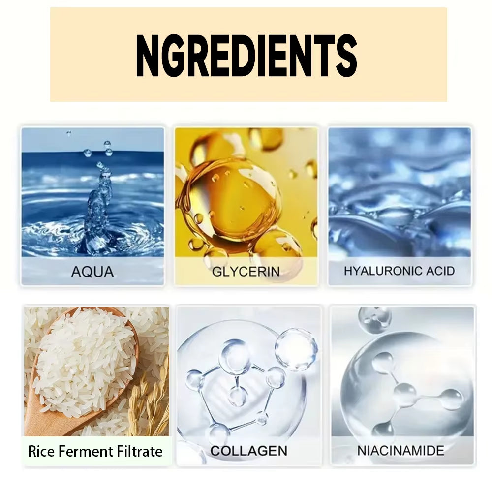 30/60G Rice Cream for Face White Rice Essence Brightening Moisturizing Cream Lightweight Moisturizer Face Cream Smooth Lines