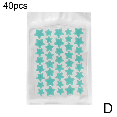 35/40Pcs Colorful Cute Star Heart Shaped Acne Treatment Sticker Invisible Acne Cover Pimple Patch Skin Care