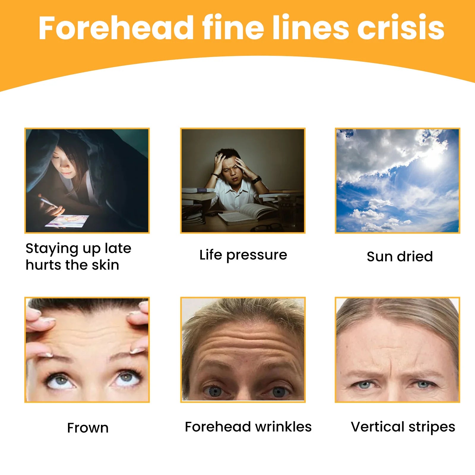 EELHOE Forehead Wrinkle Patch Lift and Smooth Forehead Wrinkles Facial Skin Forehead Patch