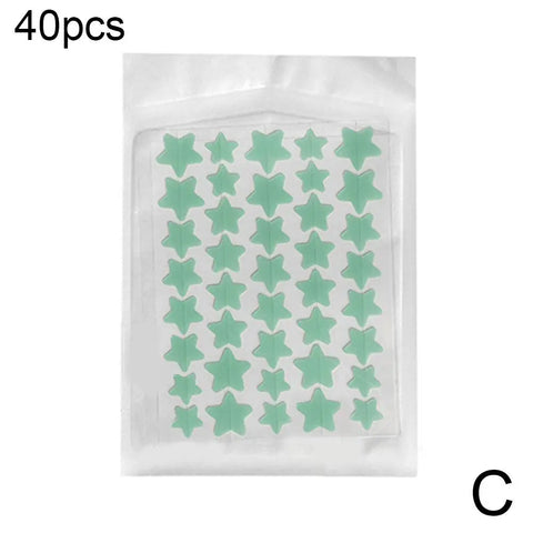 35/40Pcs Colorful Cute Star Heart Shaped Acne Treatment Sticker Invisible Acne Cover Pimple Patch Skin Care