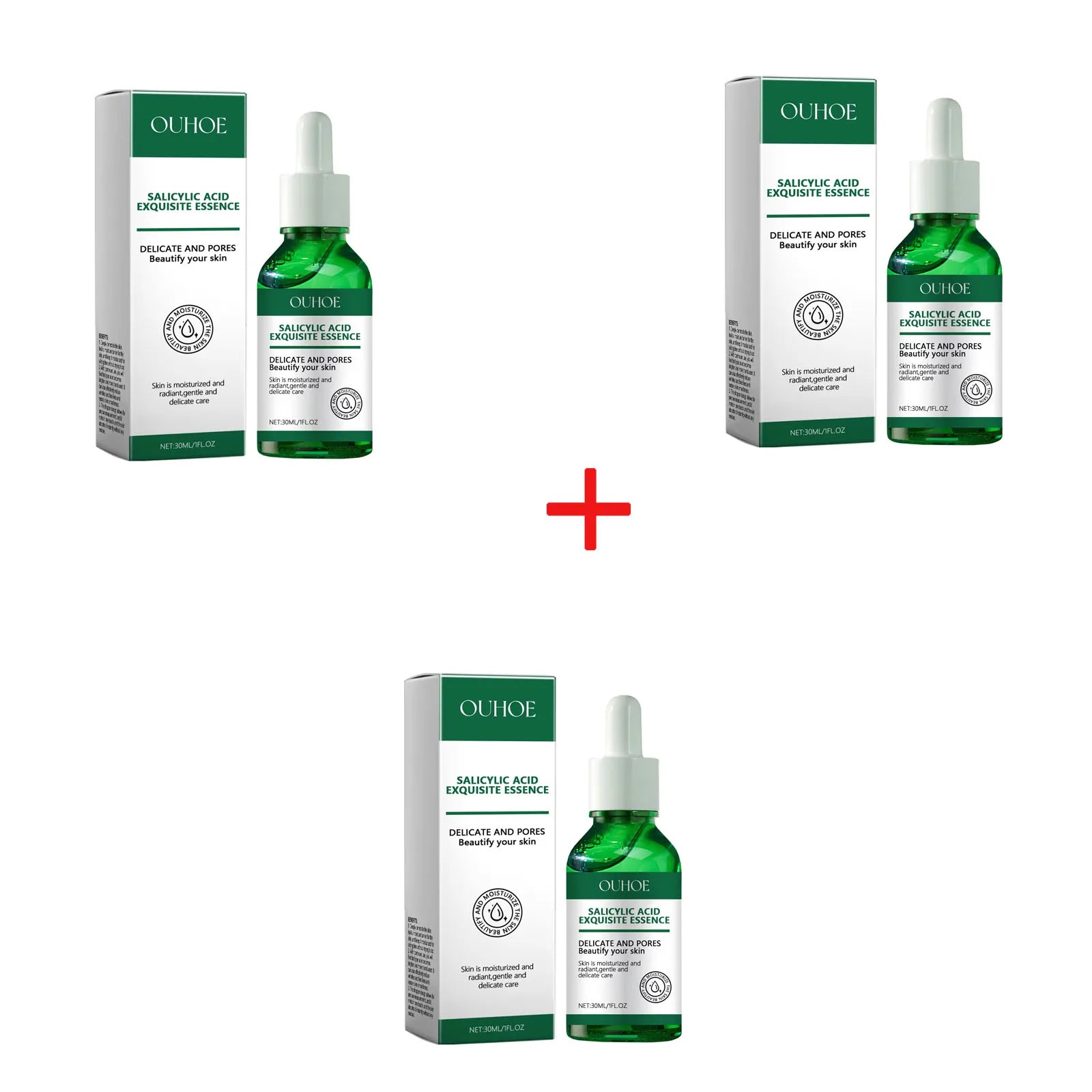 Salicylic Acid Facial Serum Deep Nourishing Cleaning Pores Essence Hyaluronic Acid Moisturizing Facial Serum Skincare Products