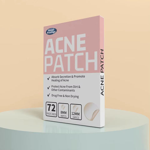 72Pcs Invisible Salicylic Acid Acne Patches Anti-Acne Spot Treatment, Waterproof Pimple Concealer, Repair Stickers for Blemish