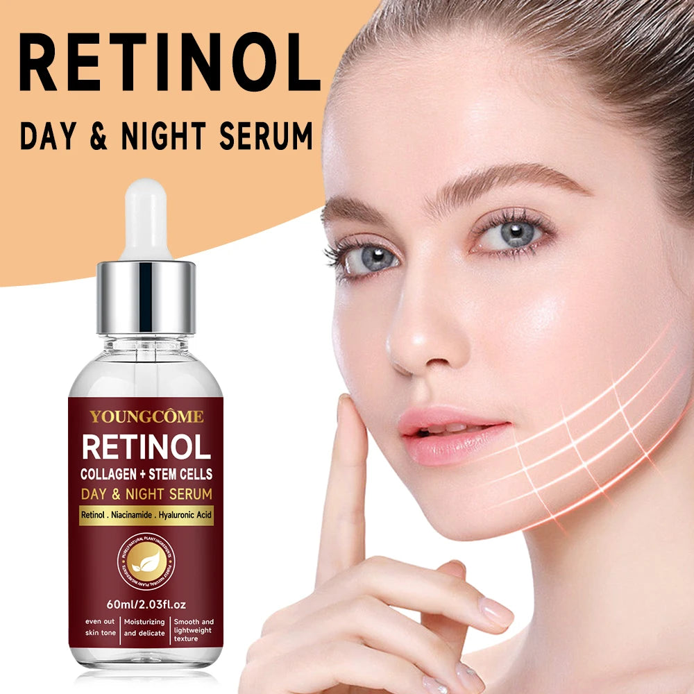 Retinol Day & Night Serum Face Serum Liquid Serum for Face Hyaluronic Acid Moisturizing Nourishing Skin Care Product Korea 2025