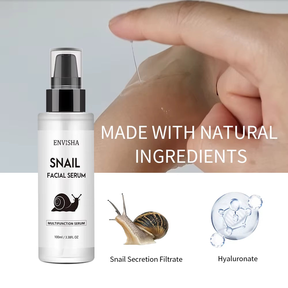 Snail Collagen Face Serum Facial Skin Care Anti-Aging Wrinkle Moisturizing Whitening Firming Skin Essence Shrink Pores