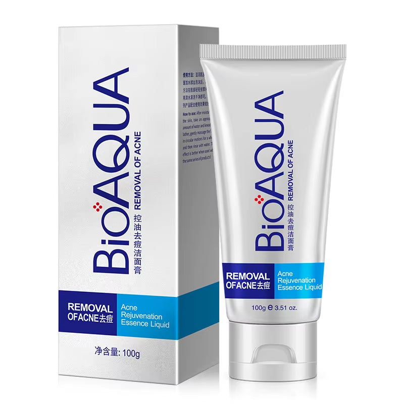 BIOAQUA Facial Cleanser anti Wrinkle Face Wash Foam Skincare Face Cleanser anti Acne Blackhead Remover Moisturizing Skin Care