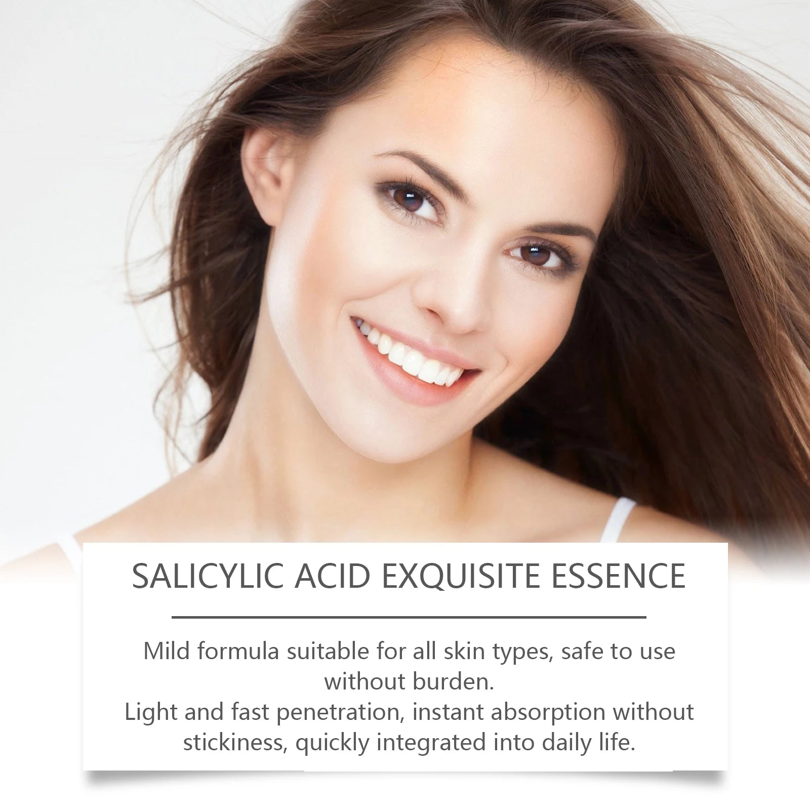 Salicylic Acid Facial Serum Deep Nourishing Cleaning Pores Essence Hyaluronic Acid Moisturizing Facial Serum Skincare Products