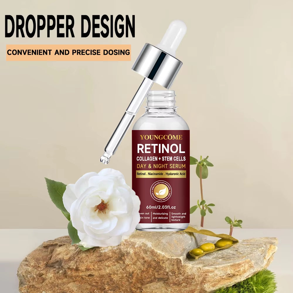 Retinol Day & Night Serum Face Serum Liquid Serum for Face Hyaluronic Acid Moisturizing Nourishing Skin Care Product Korea 2025