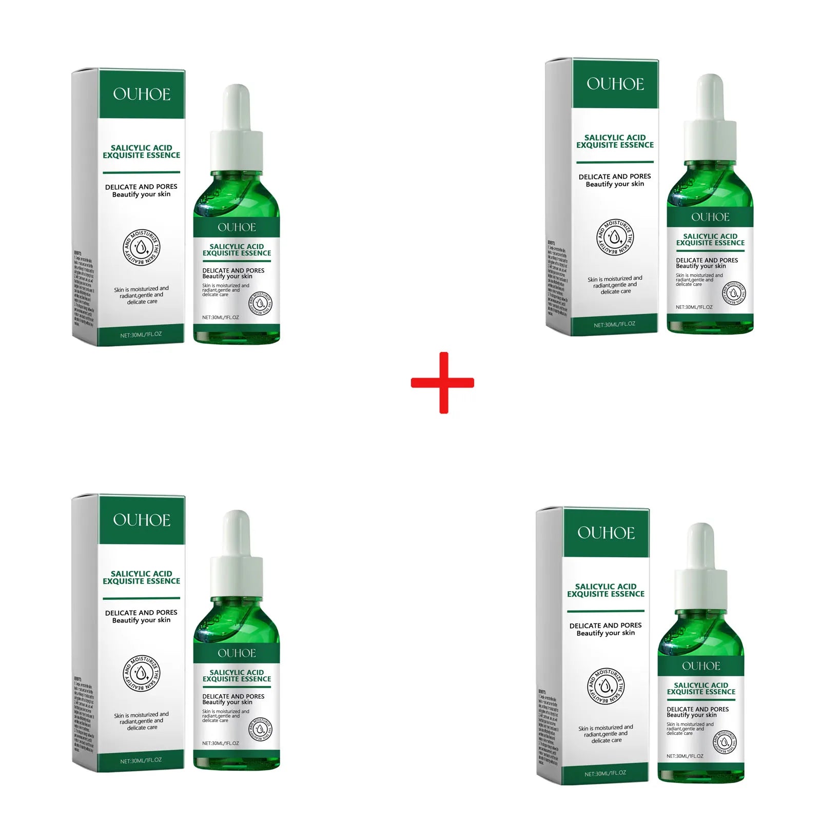 Salicylic Acid Facial Serum Deep Nourishing Cleaning Pores Essence Hyaluronic Acid Moisturizing Facial Serum Skincare Products