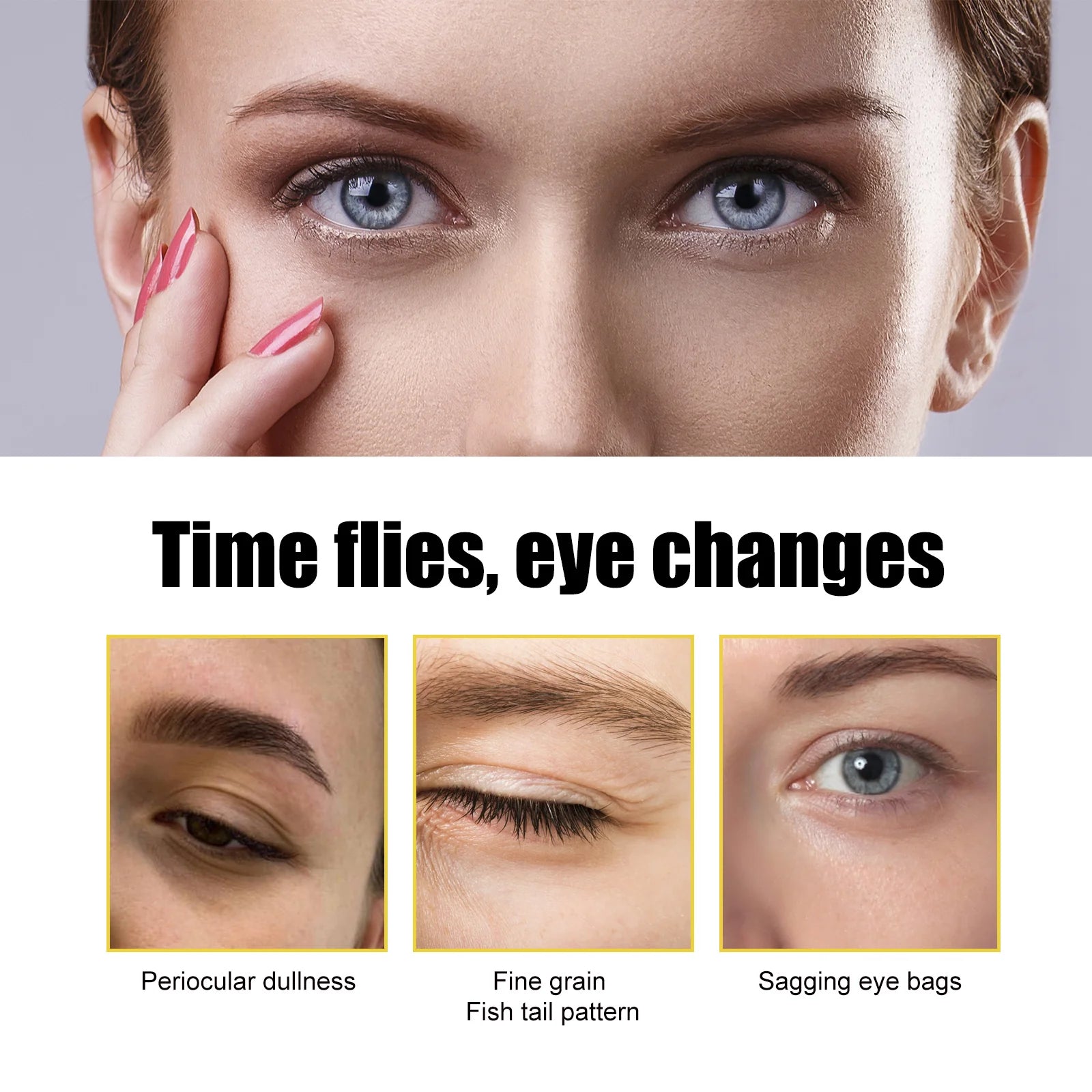 EELHOE Collagen Gold Eye Mask Firming Eye Patches for Dark Circles and Puffy Eyes