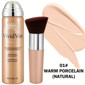 Liquid Foundation, Silky, Flawless Finish 12-Hour Wear, Suitable for All Skin Types