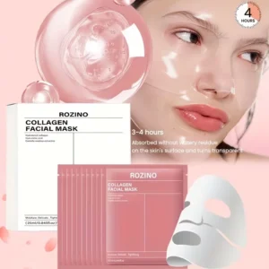 10-Pcs Bio-Collagen Mask Set -Smooth & Glowing, Hypoallergenic Care & Glow