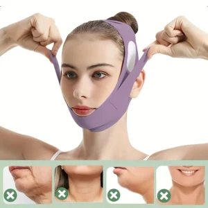 Graphene V-Shape Face Lift Band -  Double Chin Reducer, Breathable Reusable
